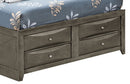 Modern Design Storage Bed With Bookcase Headboard by HouseOfZazla