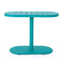 3 Piece Elegant Outdoor Bistro Set With 2 Chairs And Oval Table