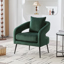 Open Back Accent Chair, Round Sofa Lounge Armchair by Unique Piece Furniture