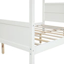 Canopy Platform Bed With Headboard And Footboard, Slat Support Leg by HouseOfZazla