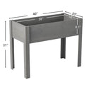 Raised Garden Bed With Legs, Elevated Planter Box For Outdoor Plants