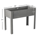 Raised Garden Bed With Legs, Elevated Planter Box For Outdoor Plants by Unique Piece Furniture