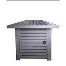 Outdoor Fire Pit Table With Lid Fuel Versatility by HouseOfZazla