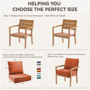 6" Thicker Outdoor Chair Cushion Set - Waterproof