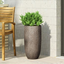 Magnesium Oxide Planter For Outdoor Use - Natural Wood by HouseOfZazla