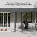 Gazebo Connector Kit for 10ft Width Wall-Mounted Gazebos by HouseOfZazla