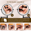 Rechargeable Wall Mounted Makeup Mirror 8'' Magnifying Mirror