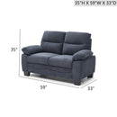 Summerton - Loveseat With Pillow Top Arms And Removable Back by Unique Piece Furniture