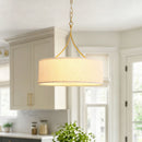 3 Light Drum Pendant Light by HouseOfZazla
