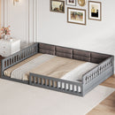 Upholstered Platform Bed With Guardrail And Pillow by HouseOfZazla