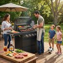 46-Inch 75300 BTU 6-Burners Deluxe Stainless Steel Gas Outdoor Kitchen Barbecue Grill by HouseOfZazla