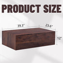 Modern Coffee Table With Light Wood Texture Pattern
