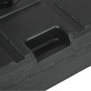 88 lbs. Fillable Umbrella Base with Steel Umbrella Holder for 1.25", 1.5" or 2" Umbrella Poles, Square & Reversible Heavy Duty Market Umbrella Stand, Black