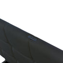 3-Pieces Bedroom Sets,Queen Size Upholstered Bed with LED Lights,Hydraulic Storage System and USB Charging Station, Two Nightstands with Crystal Decoration,Black