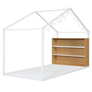 Bed House Frame With Shelves And Lights by Unique Piece Furniture