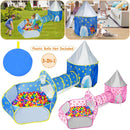 3 In 1 Child Crawl Tunnel Tent Kids Play Tent Ball Pit Set Foldable Children Play House Pop-up Kids Tent w/Storage Bag For Indoor Outdoor Travel Use