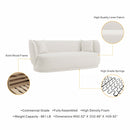 Siri - Upholstered Sofa - Cream by HouseOfZazla