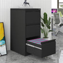 Durable Metal 3 Drawer File Cabinet With Lock For Office Storage by HouseOfZazla