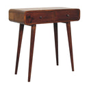 Curved Hallway Table - Chestnut by HouseOfZazla