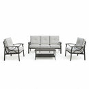 Patio Furniture Set with Coffee Table and Cushions for Backyard by HouseOfZazla