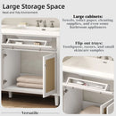 Bathroom Vanity With Double Sink, Large Storage Space by HouseOfZazla