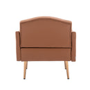 Accent Chair, leisure single sofa with Rose Golden feet