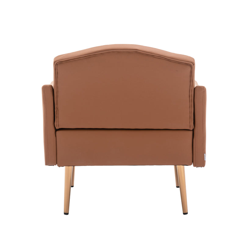 Accent Chair, leisure single sofa with Rose Golden feet