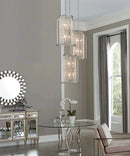 Desiree 6-Light 18"w Pendant Foyer Hanging Light Fixture Silver Ridge Grey Finish by Progress by LampsUSA