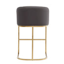 Mid-Century Modern Stool With Steel Base by HouseOfZazla