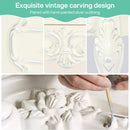 Carved Nightstand With 2 Drawers, Bedside Table - White by HouseOfZazla