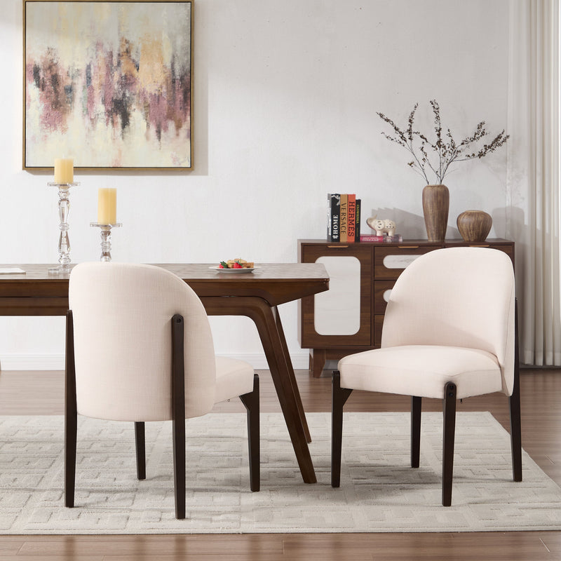 Wooden Dining Chairs Set of 2