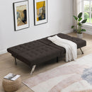 Modern Sofa Bed With Wood Frame And Stainless Legs by HouseOfZazla