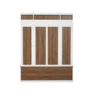 5 In 1 Entryway Bench With Coat Rack, 7 Sturdy Hooks, 2 Spacious Drawers And Adjustable Shelves