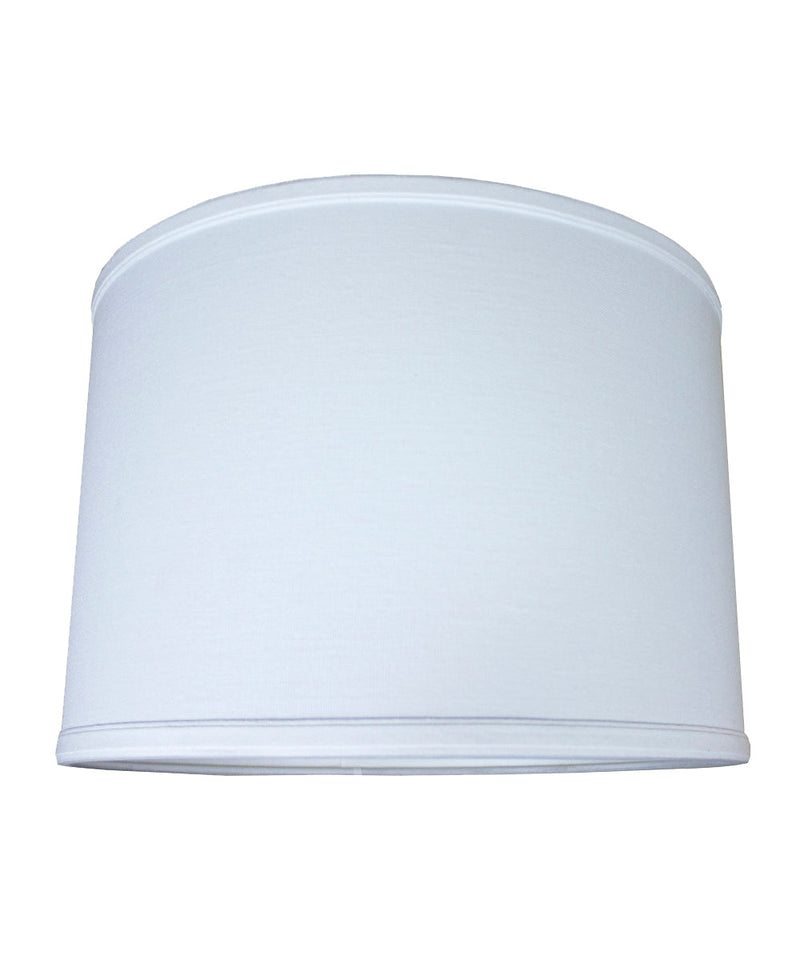 14"W x 10"H Drum Lamp Shade Premium White Linen