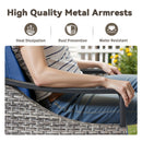 73.4" Wide Outdoor Wicker Sofa