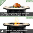 30" Propane Gas Fire Pit Table with Mosaic Ceramic Tabletop by HouseOfZazla