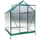 Polycarbonate house, Heavy Duty Outdoor Aluminum Walk-In House Kit With Rain Gutter, Vent And Door For Backyard Garden by HouseOfZazla