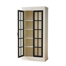 Rustic Style Display Cabinet With Glass Doors For Collectibles by HouseOfZazla