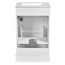 Elegant Bathroom Vanity With Ceramic Sink, Soft Close Door, Adjustable Shelf by HouseOfZazla
