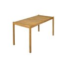 Classic Patio Dining Table, Acacia Wood - Light Teak by HouseOfZazla