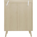 2 Door Shoe Rack, Freestanding Modern Shoe Storage Cabinet, for Entryway