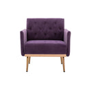 Accent Chair, leisure single sofa with Rose Golden feet