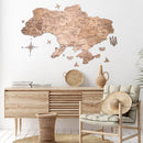 Wooden Map of Ukraine Terra