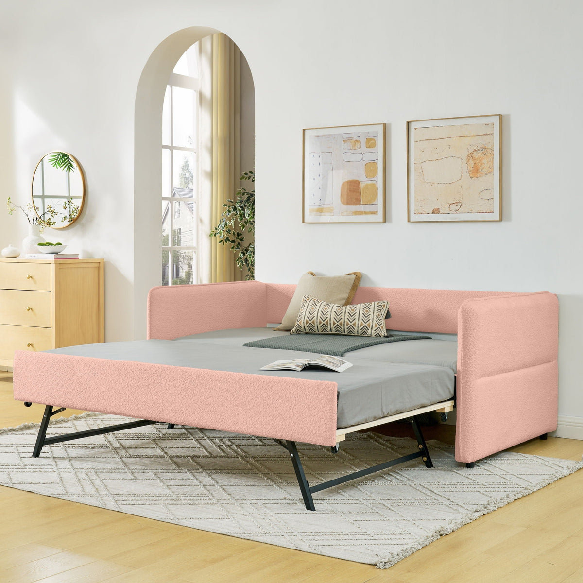 Upholstered Daybed With Pop Up Trundle, photo 13 of 27