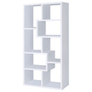 8 Shelf Geometric Bookcase