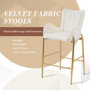 Fabric Counter Height Bar Stools (Set of 2)
