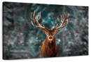Snowy Noble Deer Wall Art