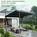 Outdoor Gazebo 10' x 10' with Hard Top Metal Roof