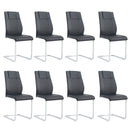 Modern Dining Chairs With Padded Seat, Metal Legs by Unique Piece Furniture