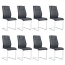 Modern Dining Chairs With Padded Seat, Metal Legs by Unique Piece Furniture